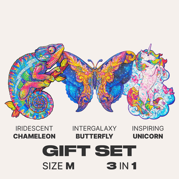 Gift Set #2 (BUTTERFLY M, UNICORN M, CHAMELEON M)